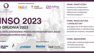 INSO 2023: XV Kongres Prawa Upadłościowego i Restrukturyzacyjnego