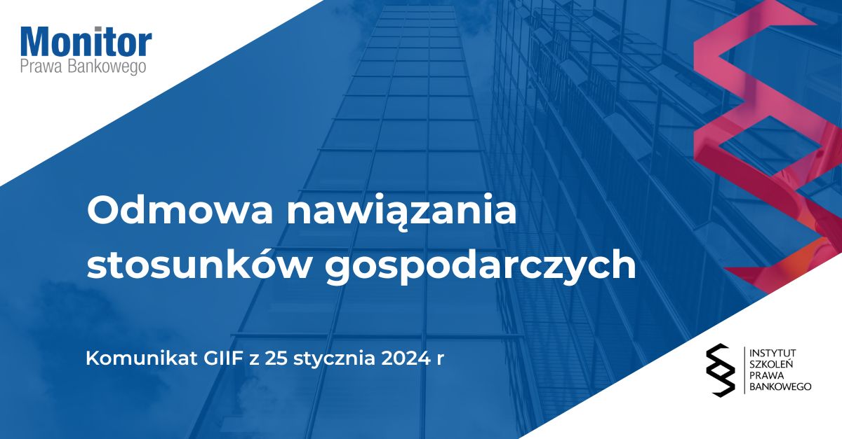 Odmowa nawiązania stosunków gospodarczych