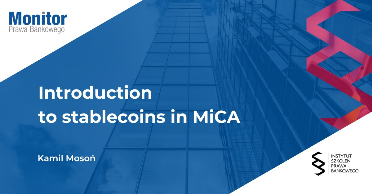 Introduction to stablecoins in MiCA